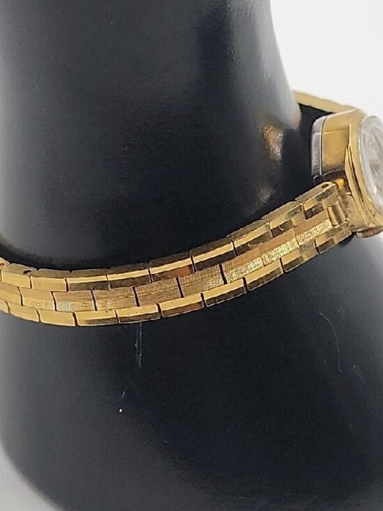 VTG Anosis 17-Jewel Wind Ladies Cocktail Watch Swiss Made RUNS 7.5\